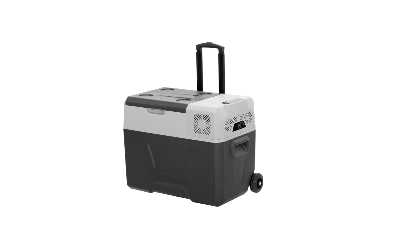 Steamy Electric Kompressor-Kühlbox mit Rollen (40 Liter)
